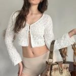 Coquette Lace Knit Crop Top