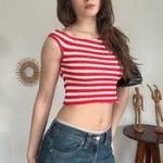 Y2K Inspired Marina Striped Crop Top