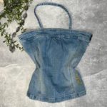 Y2K Denim Halter Top - 2000s Camisole - Image 6