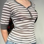 Vintage Roxy Fitted Ribbed Tee - Image 5