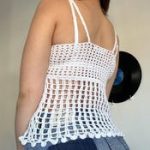 White Siren Crochet Tank – Sheer Lace Boho Top - Image 5