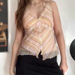 100% Silk Y2K Halter Top by Globus Essentials Fairy Grunge Style - Image 2