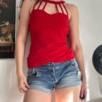 Y2K Red Strappy Halter Tank - Image 2