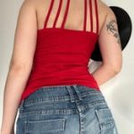 Y2K Red Strappy Halter Tank - Image 5