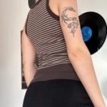 Y2K Striped Ribbed Tank Top – Fitted Knit Camisole - Image 4