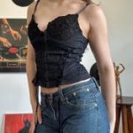 Victorian Style Lace Corset Top - Lace Bustier - Image 6