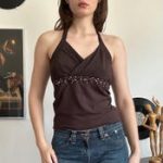 Vintage 2000s Beaded Halter Blouse