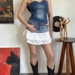 Blue Denim Corset Tank — Soft Grunge - Image 6