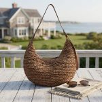 U-Shaped Woven Straw Crossbody Bag: Chic Paper Rope Dumpling Purse with Leather Strap Trendy Boho Beach Bag & Minimalist Summer Shoulder Bag - Image 3