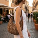 U-Shaped Woven Straw Crossbody Bag: Chic Paper Rope Dumpling Purse with Leather Strap Trendy Boho Beach Bag & Minimalist Summer Shoulder Bag - Image 9