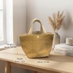 Chic Retro Straw Crossbody Bag - 2025 Summer Beach Vacation Satchel - Pastoral Style Woven Shoulder Bag for Women - Trendy Seaside Purse - Image 2