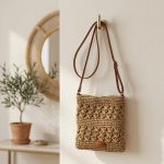 Adjustable Straw Crossbody Bag - Summer Beach Phone Purse - Minimalist Woven Shoulder Bag for Women - Trendy Travel Mini Bag & Boho Satchel - Image 4