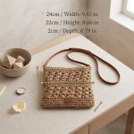 Adjustable Straw Crossbody Bag - Summer Beach Phone Purse - Minimalist Woven Shoulder Bag for Women - Trendy Travel Mini Bag & Boho Satchel - Image 2