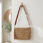 Hand-Woven Straw Shoulder Bag - Versatile Small Summer Beach Bag - Minimalist Boho Handbag & Practical Daily Satchel - Image 3