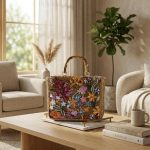 High-End Embroidered Straw Tote Bag - Niche Fashion Woven Handbag - Large Capacity Summer Beach Bag - Elegant Floral Embroidery Shoulder Bag - Image 4