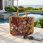 High-End Embroidered Straw Tote Bag - Niche Fashion Woven Handbag - Large Capacity Summer Beach Bag - Elegant Floral Embroidery Shoulder Bag - Image 8