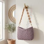 Hand-Woven Summer Beach Purse with Chain Strap - Simple Fashion Shoulder Bag - Trendy Boho Evening Bag - Image 7