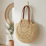 Handmade Straw Shoulder Bag - Hollow Woven Summer Beach Purse - Minimalist Boho Seaside Tote - Fashionable  Vacation Handbag for Women - Image 3