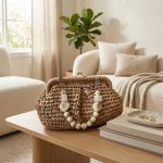 Hand-Woven Luxury Handbag - Minimalist Chic Shoulder Purse - Trendy Light Luxury Summer Bag - Image 5