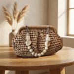 Hand-Woven Luxury Handbag - Minimalist Chic Shoulder Purse - Trendy Light Luxury Summer Bag
