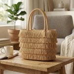 French Style Tassel Straw Handbag - Handmade Pastoral Summer Tote - 2026 New Woven Beach Bag - Elegant Boho Vacation Purse