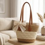 French Style Vegetable Basket Straw Bag - New Seaside Vacation Woven Tote - Handwoven Summer Picnic Bag - Chic Cross-Border Beach Handbag