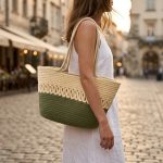 French Hollow Woven Tote - Large Capacity Cotton Summer Bag - New Seaside Holiday Beach Bag - Elegant Shoulder Tote - Image 11