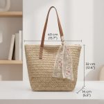 All-Match Summer Straw Tote - 2026 Large Capacity Shoulder Bag - New Seaside Vacation Woven Bag - Chic Minimalist Beach Tote - Image 2