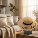 2026 Letter Embroidery Straw Set - Wide Brim Breathable Sun Hat & Large Capacity Tote - Personalized Beach Vacation Duo - Image 8
