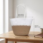 2026 Coordinated Straw Vacation Set - Wide Brim Breathable Sun Hat & Large Capacity Tote - All-Match Summer Travel Duo - Image 2