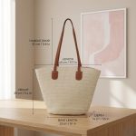 Large Capacity Straw Woven Tote Bag - Women's Summer Beach Shoulder Bag - Chic Crossbody Travel Purse - Versatile Boho Handbag for Women - Image 2