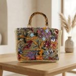 High-End Embroidered Straw Tote Bag - Niche Fashion Woven Handbag - Large Capacity Summer Beach Bag - Elegant Floral Embroidery Shoulder Bag - Image 5