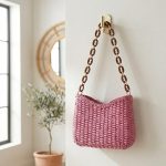Hand-Woven Summer Beach Purse with Chain Strap - Simple Fashion Shoulder Bag - Trendy Boho Evening Bag - Image 6
