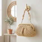 Hand-Woven Luxury Handbag - Minimalist Chic Shoulder Purse - Trendy Light Luxury Summer Bag - Image 4