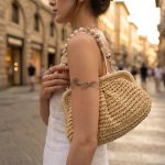 Hand-Woven Luxury Handbag - Minimalist Chic Shoulder Purse - Trendy Light Luxury Summer Bag - Image 8
