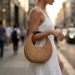 Handmade Rattan Straw Box Bag - Vintage-Style Woven Vanity Case - Aesthetic Small Square Hard Trunk Purse - Image 10