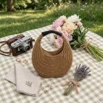 Handmade Rattan Straw Box Bag - Vintage-Style Woven Vanity Case - Aesthetic Small Square Hard Trunk Purse - Image 8