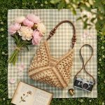 Handmade Fashionable Woven Straw Shoulder Bag - Versatile Boho Summer Beach Purse - Artistic Hollow-Out Tote for Women - Image 13