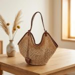 French Style Straw Tote Bag - Large Capacity Woven Summer Vacation Bag Elegant Shoulder Beach Tote - Chic Summer Purse - Image 6