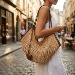 French Style Straw Tote Bag - Large Capacity Woven Summer Vacation Bag Elegant Shoulder Beach Tote - Chic Summer Purse - Image 11