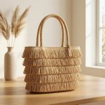 French Style Tassel Straw Handbag - Handmade Pastoral Summer Tote - 2026 New Woven Beach Bag - Elegant Boho Vacation Purse - Image 2