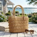 French Style Tassel Straw Handbag - Handmade Pastoral Summer Tote - 2026 New Woven Beach Bag - Elegant Boho Vacation Purse - Image 7