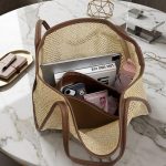 Straw Tote - Spring New Commuter Shoulder Bag - Large Capacity Woven Beach Bag - Minimalist - Image 6