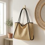 Straw Tote - Spring New Commuter Shoulder Bag - Large Capacity Woven Beach Bag - Minimalist - Image 3