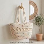 French Hollow Woven Tote - Large Capacity Cotton Summer Bag - New Seaside Holiday Beach Bag - Elegant Shoulder Tote - Image 6
