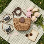 French Retro Semicircle Straw Bag - Cut-Out Saddle Crossbody - Small Fresh Woven Summer Purse - Versatile Semicircular Vacation Satchel - Image 8