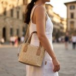 New Contrast Woven Food Basket - Casual Vacation Shoulder Bag - Trendy Contrast Crossbody Purse - Image 10
