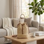 2026 Niche Straw Bucket Bag - New Fashion Summer Woven Bag - Minimalist Beach Shoulder Satchel - Chic Vacation Crossbody - Image 5