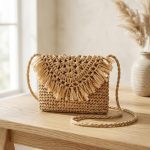 2026 Tassel Flip Woven Bag - New Fashion Summer Vacation Satchel - Versatile Daily Commuter Shoulder Bag - Chic Crossbody Basket