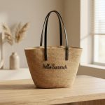 2026 Letter Embroidery Straw Set - Wide Brim Breathable Sun Hat & Large Capacity Tote - Personalized Beach Vacation Duo - Image 14